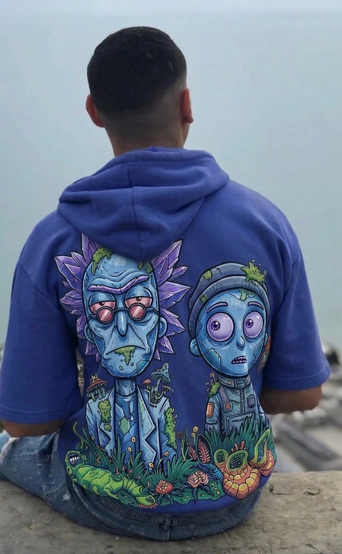 Dollarixus Sci-Fi Graffiti Heavyweight Hoodie - Weiß